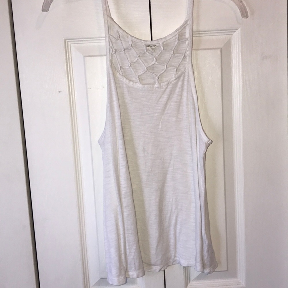 White tank top